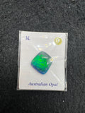 Australian Opal  Cabs, AAA Quality, Australian Opal triplet Cabochon, size    14.5X13.5 MM , weight -3.91 ct. flat bottom.