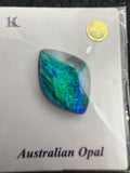 Australian Opal  Cabs, AAA Quality, Australian Opal triplet Cabochon, size    16X11 MM , weight -4.03 ct. flat bottom.