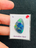 Australian Opal  Cabs, AAA Quality, Australian Opal triplet Cabochon, size    22X14 MM , weight -7.90 ct. flat bottom.