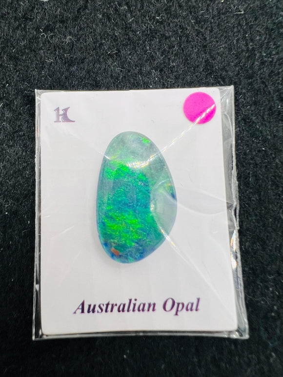 Australian Opal  Cabs, AAA Quality, Australian Opal triplet Cabochon, size    19.5X12 MM , weight -6.69 ct. flat bottom.