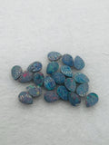 Australian Opal Doublet 8X5 MM Pear Cabs - Pack of 4 Pieces -AAA Quality, Opal Doublet Cabochon -Australian Opal Pear Cabochon, flat bottom