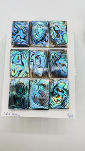 Abalone Shell Rectangle Cabs- 20x30 mm Size- Pack of 1 Pc- AAAA Quality-  Natural Abalone Cabochons