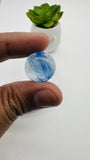 Kyanite Round Cabs - 16.50 TO 18.50 mm Size - Code # K5 - K8 - AAA Quality - Kyanite Cabochons - Flat Back Cabs