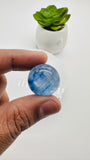 Kyanite Round Cabs - 20-22 mm Size - Code # K9 - K12 - AAA Quality - Kyanite Cabochons - Flat Back Cabs
