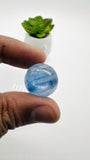 Kyanite Round Cabs - 18- 20.5 mm Size - Code # K13 - K16 - AAA Quality - Kyanite Cabochons - Flat Back Cabs