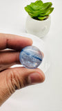 Kyanite Round Cabs - 18- 20.5 mm Size - Code # K21 - K24 - AAA Quality - Kyanite Cabochons - Flat Back Cabs