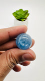 Kyanite Round Cabs - 16.5- 18.5 mm Size - Code # K29 - K32 - AAA Quality - Kyanite Cabochons - Flat Back Cabs
