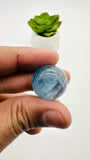 Kyanite Round Cabs - 18.5- 24.5 mm Size - Code # K33 - K36 - AAA Quality - Kyanite Cabochons - Flat Back Cabs