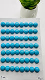 Turquoise Round Cabs - 8 mm size - Pack of 1 Pc - AAA Quality - 100% Natural Turquoise- Turquoise Round Cabochon - Flat Back Cabs