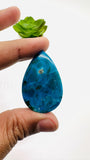 Blue Opalina Cabs - 39x24 mm Size - Code #B1 - Weight 68.4 Cts - Natural Opalina Cabochons - Origin Peru