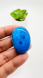 Blue Opalina Cabs - 36X26 mm Size - Code #B3  - Weight 72 Cts - Natural Opalina Cabochons - Origin Peru