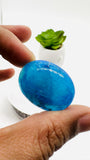 Blue Opalina Cabs - 32X24 mm Size - Code #B5 - Weight 33 Cts - Natural Opalina Cabochons - Origin Peru