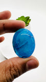 Blue Opalina Cabs - 32X24 mm Size - Code #B5 - Weight 33 Cts - Natural Opalina Cabochons - Origin Peru