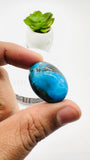 Blue Opalina Cabs - 27X20 mm Size - Code #B14  - Weight 32.7 Cts  - Natural Opalina Cabochons - Origin Peru