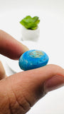 Blue Opalina Cabs - 18x13 mm Size - Code #B23 - Weight 9.6 Cts  - Natural Opalina Cabochons - Origin Peru