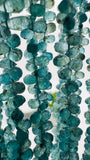Grandidierite Faceted Drops Beads - 2.5-3 x 4-5 mm size - Code #A2 - AAA Quality - Length 16'' Grandidierite Briolette Teardrop Beads