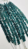 Grandidierite Faceted Drops Beads - 3-4.5x 5-7 mm size - Code #A6 - AAA Quality - Length 16'' Grandidierite Briolette Teardrop Beads