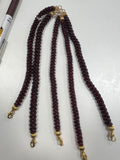 Garnet Rope Hand Made Bracelet in 7" , Natural Red Garnet Rope Bracelet, Origin -India .