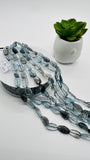 Moss Aquamarine Faceted Nuggets 8-9x 13-18 mm size - Code # M4 - Length 10 Inch- AAAA Quality- Moss Aquamarine Freeform Beads