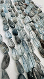 Moss Aquamarine Faceted Nuggets 9-10x 14-18 mm size - Code #M6/M7 - Length 10 Inch - AAAA Quality- Moss Aquamarine Freeform Beads