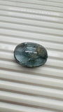 Moss Aquamarine Cabochon 27x20 mm - Code #M5 - Weight 38.5 Cts - Natural Moss Aquamarine Cabs - AAA Quality - Flat Back Cabs