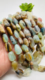 Peru Opal Nugget Beads • 15-19X12-3 mm Size • Code #P3 - Length 16 Inch • AAA Quality • Natural Peruvian Opal beads • Origin Peru