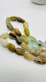 Peru Opal Nugget Beads • 15-18X9-10 mm Size • Code #P4 - Length 16 Inch • AAA Quality • Natural Peruvian Opal beads • Origin Peru