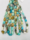 Peruvian Opal tumble Beads, • Length 16 Inch • AAA Quality • 10-12X15-17MM Natural Peruvian Opal beads • Origin Peru