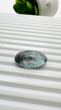 Moss Aquamarine Oval Cabochon• 26x15 mm • Code #M14 • Weight 22.5 Cts • Natural Moss Aquamarine Cabs • AAA Quality • Flat Back Cabs