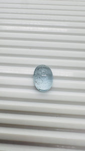 Moss Aquamarine Oval Cabochon • Code #M55- M60 • Natural Moss Aquamarine Cabs • AAA Quality • Flat Back Cabs