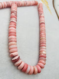 Pink Opal Roundel 16 mm , Top quality beads , Length 15.5 Inch, gemstone beads Peruvian Pink Opal