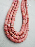 Pink Opal Heishi 8mm , Top quality beads , Length 15.5 Inch, gemstone beads Peruvian Pink Opal