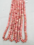 Pink Opal Roundel 7- 8mm , Top quality beads , Length 16 Inch, gemstone beads, Peruvian Pink Opal