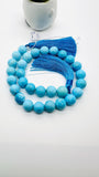 Turquoise Round Beads 14 mm size - Code #T1 - 100% Natural Turquoise - Length 41 cm - Sleeping beauty Turquoise - AAA Quality
