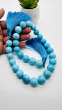 Turquoise Round Beads 14 mm size - Code #T1 - 100% Natural Turquoise - Length 41 cm - Sleeping beauty Turquoise - AAA Quality