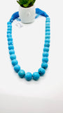 Turquoise Round Beads 14 mm size - Code #T2 - 100% Natural Turquoise - Length 41 cm - Sleeping beauty Turquoise - AAA Quality