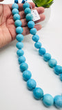 Turquoise Round Beads 14 mm size - Code #T4 - 100% Natural Turquoise - Length 41 cm - Sleeping beauty Turquoise - AAA Quality