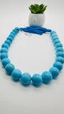 Turquoise Round Beads 16 mm size - Code #T5 - 100% Natural Turquoise - Length 40 cm - Sleeping beauty Turquoise - AAA Quality