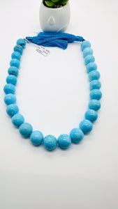 Turquoise Round Beads 16 mm size - Code #T5 - 100% Natural Turquoise - Length 40 cm - Sleeping beauty Turquoise - AAA Quality