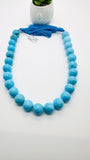 Turquoise Round Beads 16 mm size - Code #T5 - 100% Natural Turquoise - Length 40 cm - Sleeping beauty Turquoise - AAA Quality