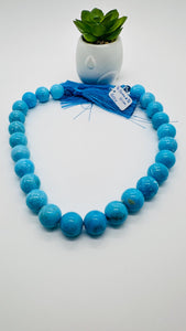 Turquoise Round Beads 16.50 mm size - Code #T6 - 100% Natural Turquoise - Length 41 cm - Sleeping beauty Turquoise - AAA Quality