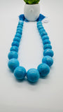 Turquoise Round Beads 16-18 mm size - Code #T7 - 100% Natural Turquoise - Length 40 cm - Sleeping beauty Turquoise - AAA Quality