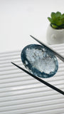 Moss Aquamarine Oval Faceted • 24x17.5 mm Size • Code #D2 • Weight 26 Cts • Natural Moss Aquamarine Cut Stone • AAA Quality