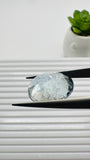 Moss Aquamarine Oval Faceted • 18.5x15 mm Size • Code #D9 • Weight 14.5 Cts • Natural Moss Aquamarine Cut Stone • AAA Quality