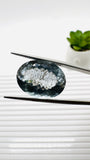 Moss Aquamarine Oval Faceted • 18x13.5 mm Size • Code #D13 • Weight 12.5 Cts • Natural Moss Aquamarine Cut Stone • AAA Quality
