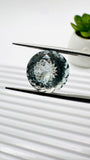 Moss Aquamarine Round Faceted • 12 mm Size • Code #D16 • Weight 8 Cts • Natural Moss Aquamarine Cut Stone • AAA Quality