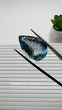 Moss Aquamarine Pear Faceted • 22x16 mm Size • Code #C4 • Weight 18 Cts • Natural Moss Aquamarine Cut Stone • AAA Quality