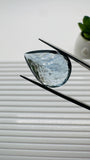 Moss Aquamarine Pear Faceted • 22x16 mm Size • Code #C4 • Weight 18 Cts • Natural Moss Aquamarine Cut Stone • AAA Quality