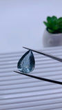 Moss Aquamarine Pear Faceted • 19x14 mm Size • Code #C9 • Weight 11 Cts • Natural Moss Aquamarine Cut Stone • AAA Quality