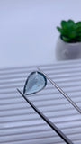 Moss Aquamarine Pear Faceted • 19x14 mm Size • Code #C9 • Weight 11 Cts • Natural Moss Aquamarine Cut Stone • AAA Quality